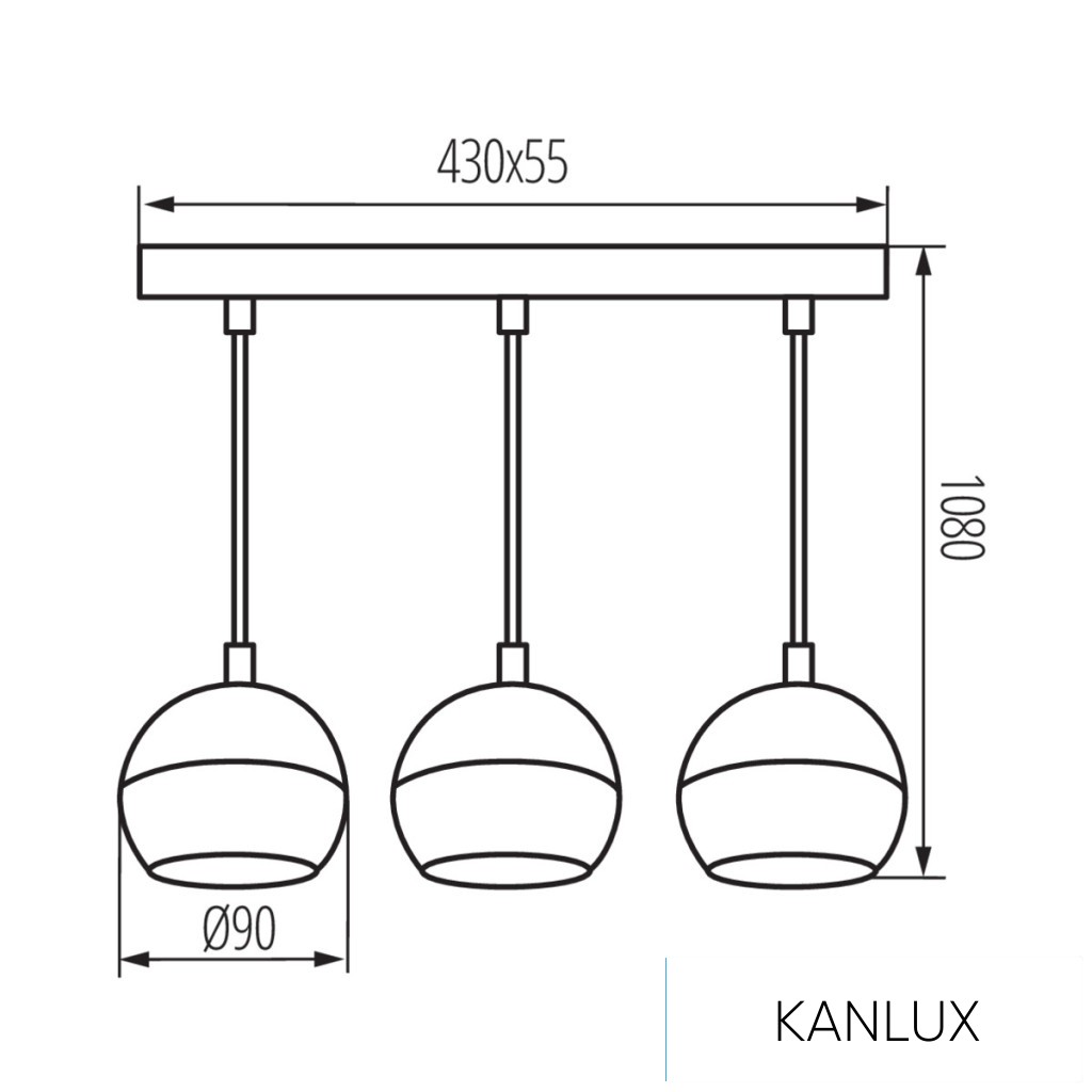KANLUX GALOBA C 3xGU10 W lámpa SPOT