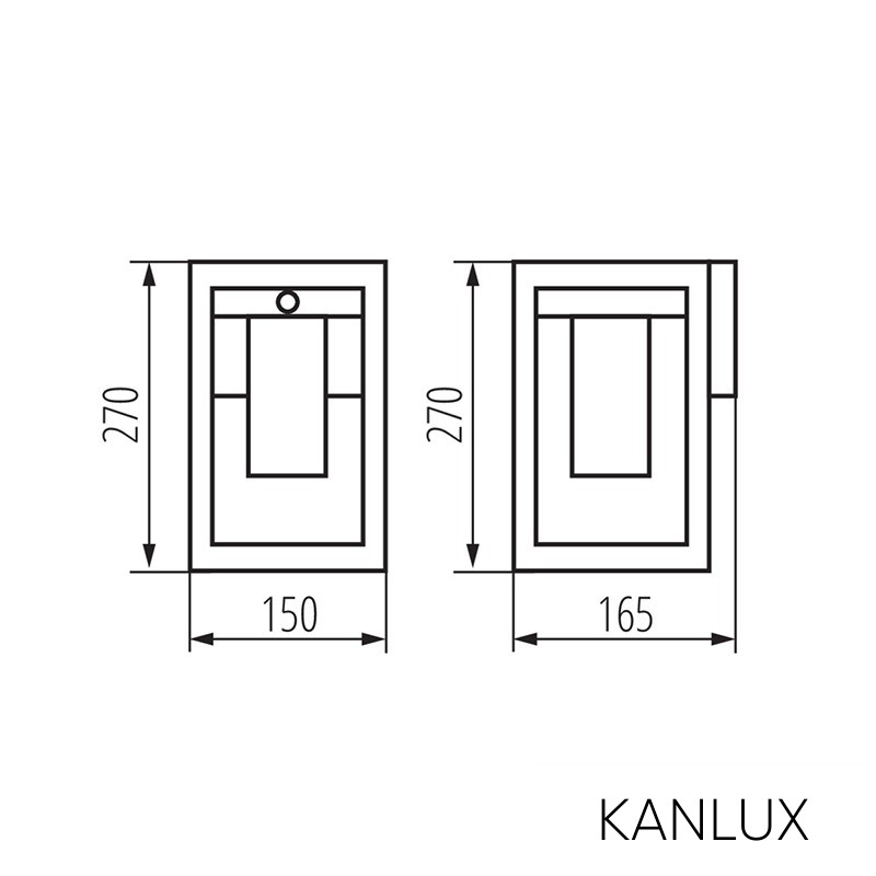 KANLUX VIMO EL 27 SE-BR kerti lámpa