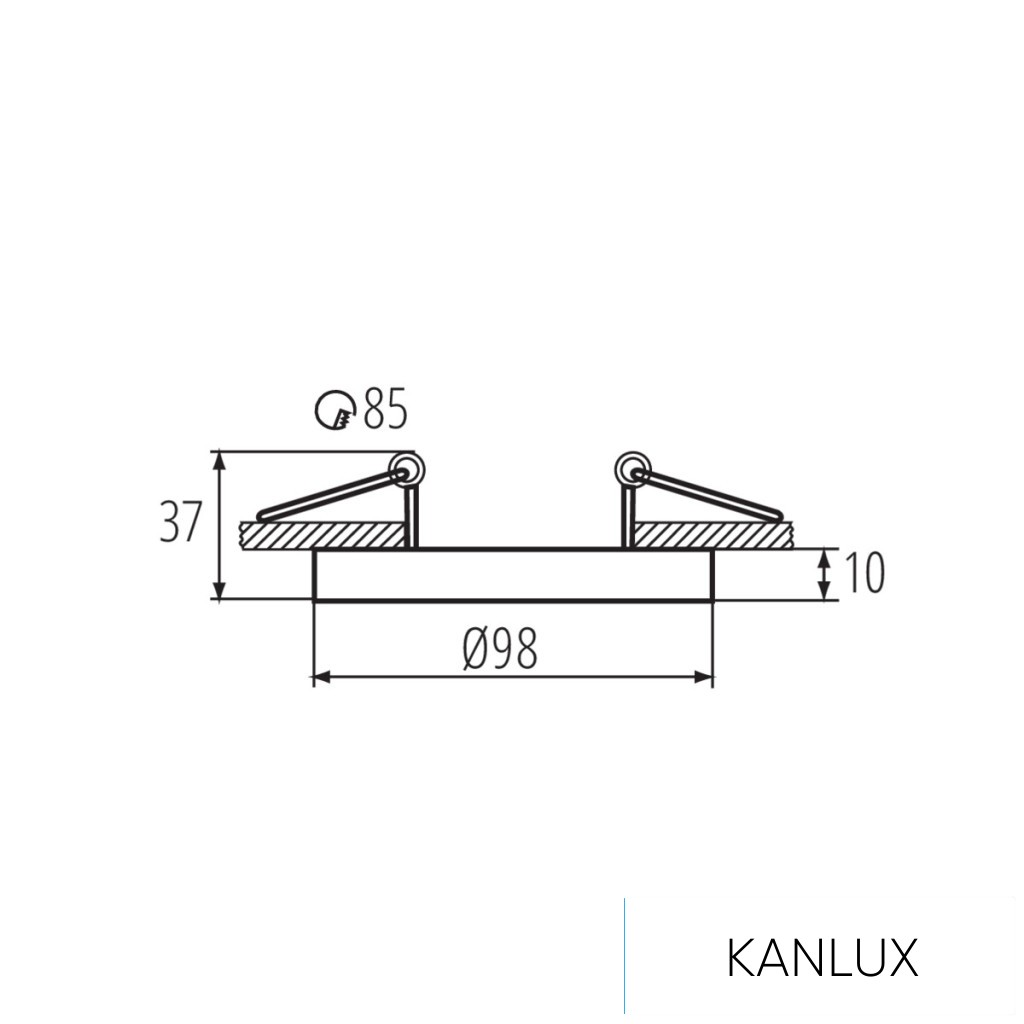 KANLUX TINY BORD DTO-W/G dekor. keret SPOT