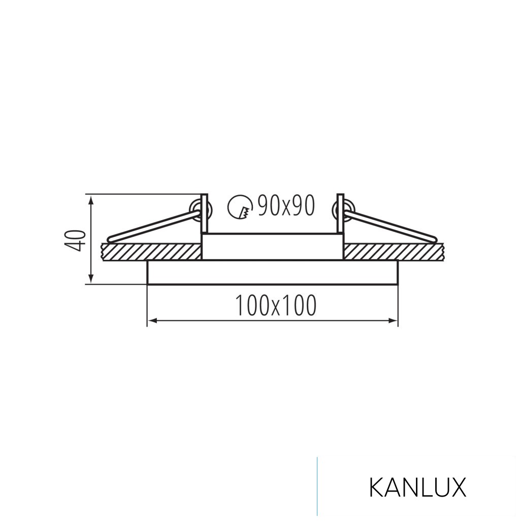 KANLUX ARET DTL W/W dekorációs keret SPOT