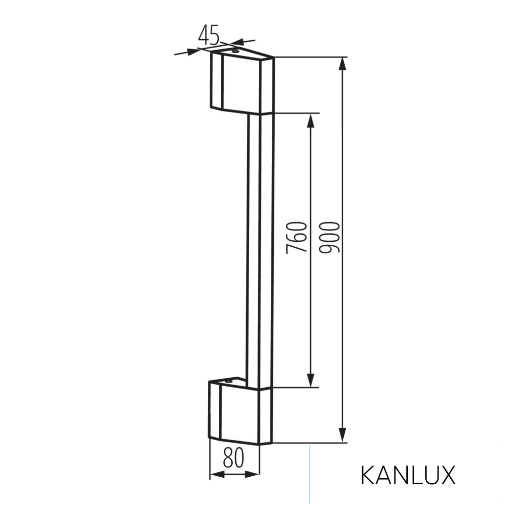 KANLUX YALTE D 09 8W NW-B lámpa