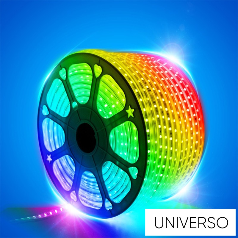 UNIVERSO Flexibilis LED szalag AC:230V 2835-60D-10MM 7.6w/M RGB IP65