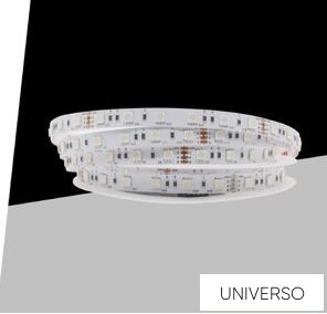 UNIVERSO RGB LED szalag DC:24V 5050-60D 10w/méter IP20 10mm x 50méter