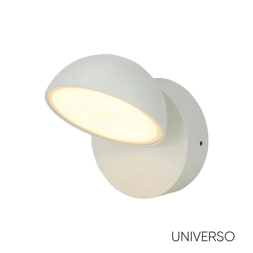 UNIVERSO Kültéri fali lámpa 12w 720lm CCT kapcsolóval 110x135x135mm IP54 fehér 5év