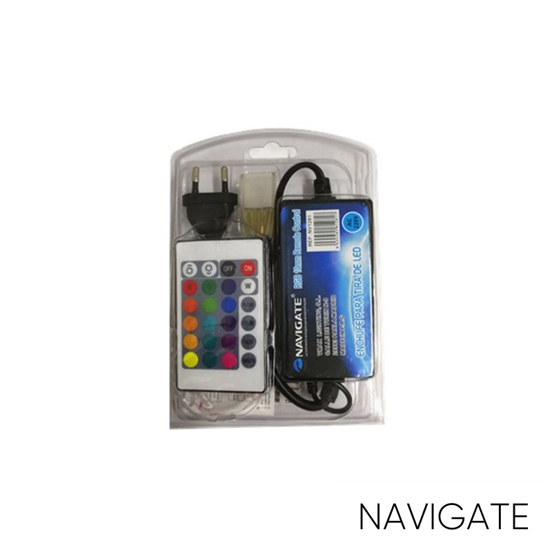 NAVIGATE RGB LED szalag 10mm dugó távirányítóval