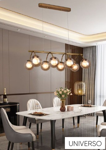 UNIVERSO Függeszték 8xG9 IP20 740x1200mm arany