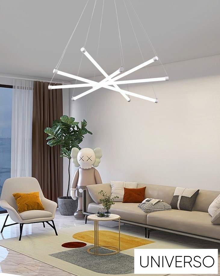 UNIVERSO Függeszték 55w 4400lm 6500k IP20 Fehér 820x1100mm