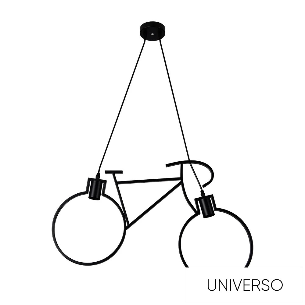 UNIVERSO Függeszték 2xE27 IP20 670x1500mm fekete