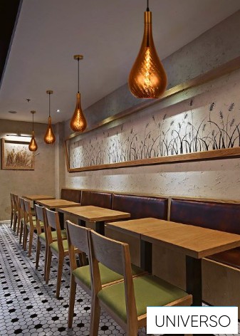 UNIVERSO Függeszték 1xE27 IP20 D200x1460mm amber