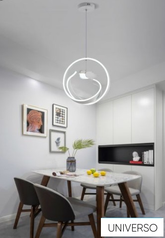 UNIVERSO Függeszték 53w 4240lm 6500k IP20 Fehér D400x1200mm