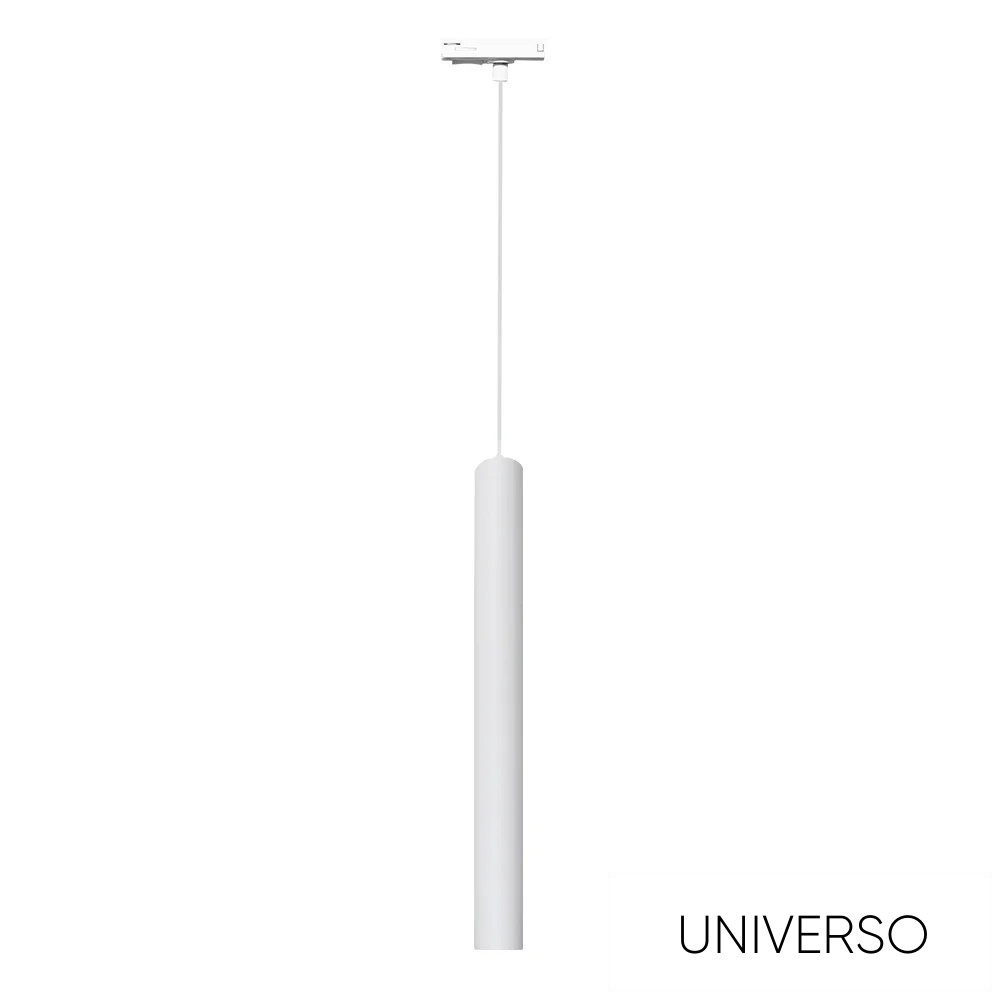 UNIVERSO Egyfázisú sínhez Függeszték GU10 max.60w 600mm fehér