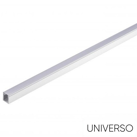 UNIVERSO mennyezetre aluprofil matt fehér fedlappal 2m