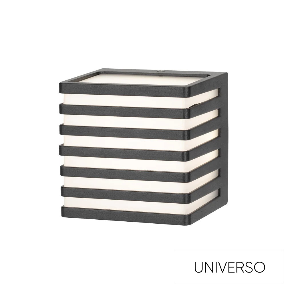 UNIVERSO Kültéri fali lámpa 10w 1000lm CCT.kap IP54 Fekete 110x100x110mm 3év