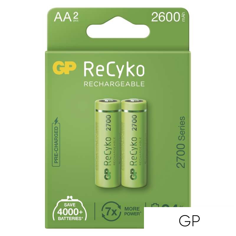 GP ReCyko NiMH akkumulátor HR6 (AA) 2600mAh 2db