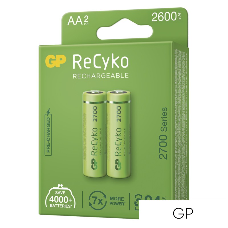 GP ReCyko NiMH akkumulátor HR6 (AA) 2600mAh 2db