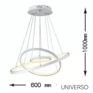 UNIVERSO Függeszték LED 48w 4320lm 4000k IP20 ∅600mm ezüst