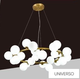 UNIVERSO Függeszték 25xG9 max.10w D800x240x1200mm IP20 Óarany