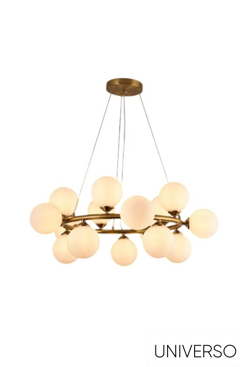 UNIVERSO Függeszték 15xG9 max.10w D760x180x1200mm IP20 Óarany