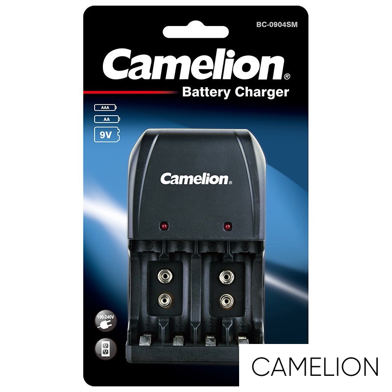 CAMELION univerzális akkumulátor töltő （2-4db AA/AAA vagy 1-2db 9V）