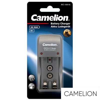 CAMELION univerzális akkumulátor töltő （1-2db AA/AAA vagy 1db 9V）