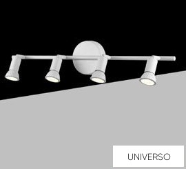 UNIVERSO Spot lámpatest 4xGU10 Max.10w IP20 Fehér 505x100mm