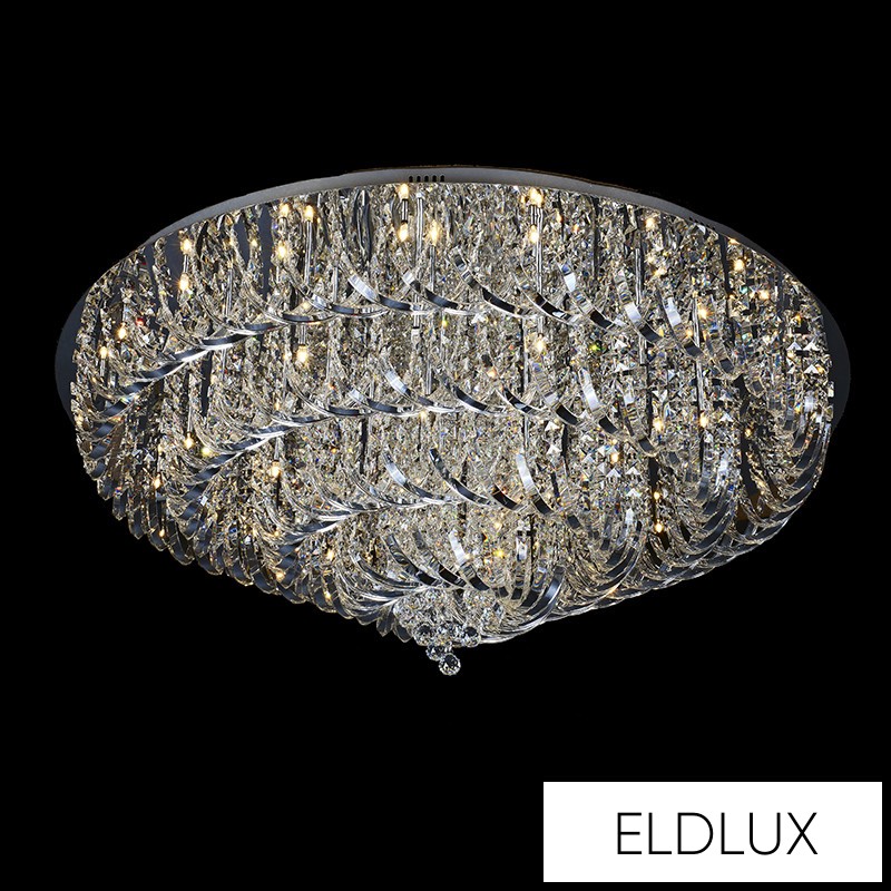 METEOR kristályüveg mennyezeti lámpa 42×5W NW króm