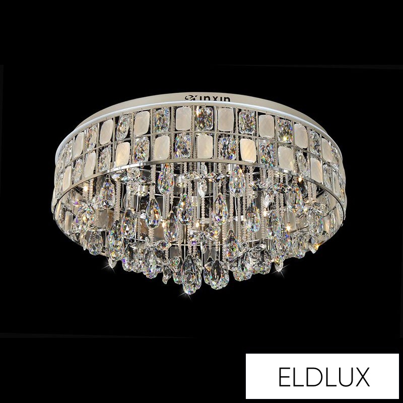 Kristály Üveg Mennyezeti Lámpa Króm LED 22×5W 4000k IP20 ∅800x390mm