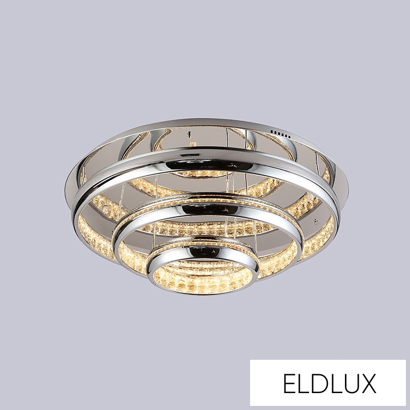 VANDA kristályüveg mennyezeti lámpa króm 120W 4000K