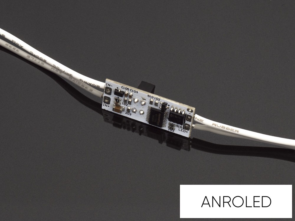 ANROLED Sínbe beépíthető LED vezérlő IR kapcsoló fényerőszabályzó (DC:12/24V 8A)