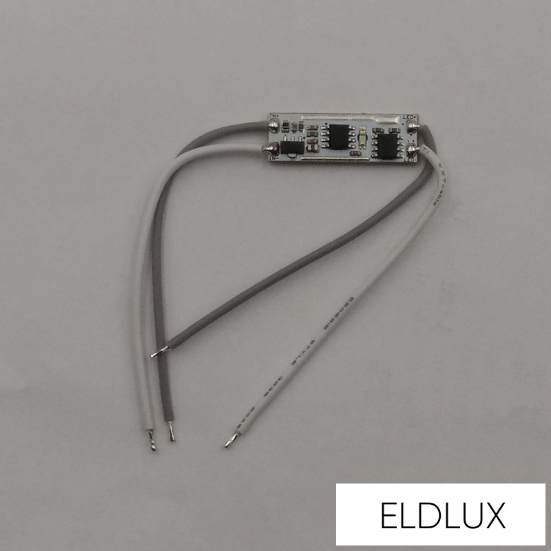 Sínbe beépíthető LED vezérlő érintős kapcsoló fényerőszabályzó (DC:12/24V 8A)