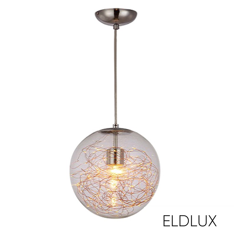 Függeszték LED+E27 króm