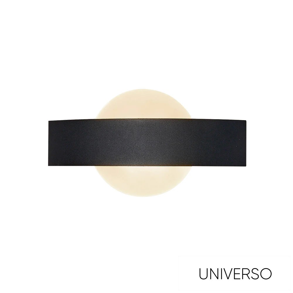UNIVERSO Fali lámpa LED 8w 600lm CCT.kap IP20 239x123x51mm fekete