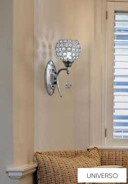 UNIVERSO Fali lámpa 1-karos 1xG9 Max.60W D170x280mm IP20 Króm