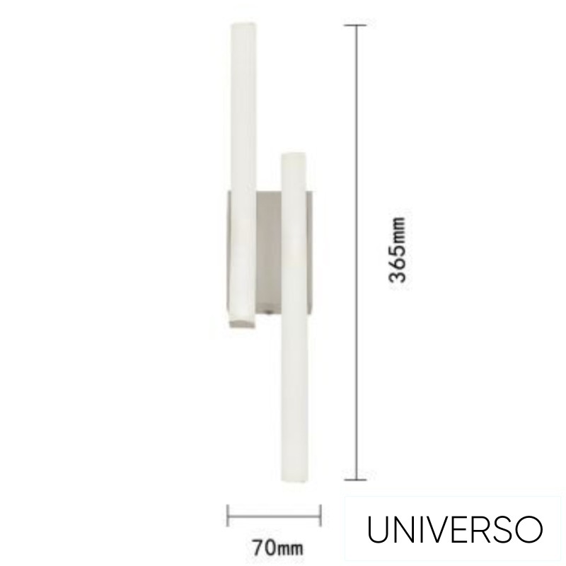 UNIVERSO Fali lámpa LED 10w 800lm 4000k IP20 365×70mm fehér