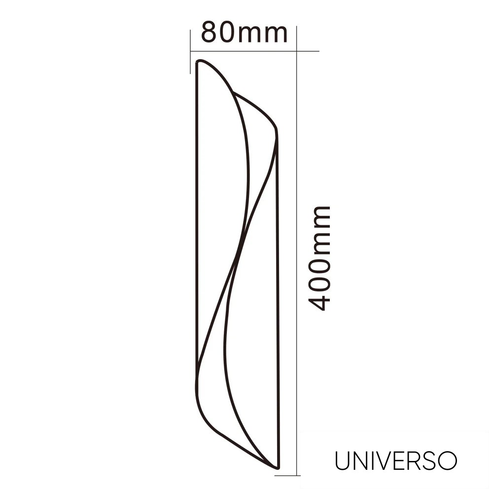 UNIVERSO Fali lámpa 2xG9 IP20 fekete