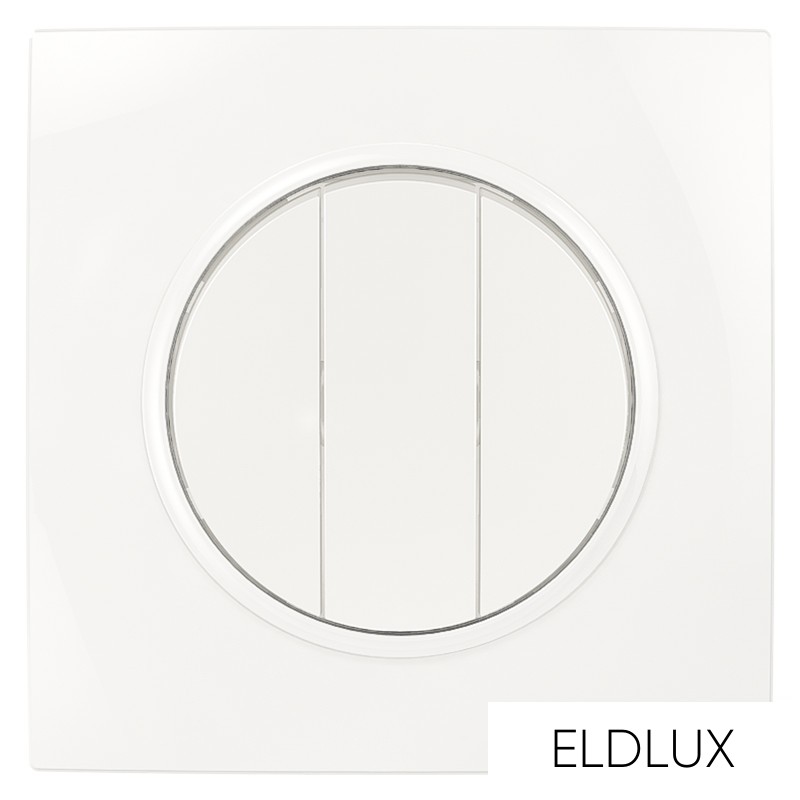 ELDELIN hármas csillárkapcsoló fehér