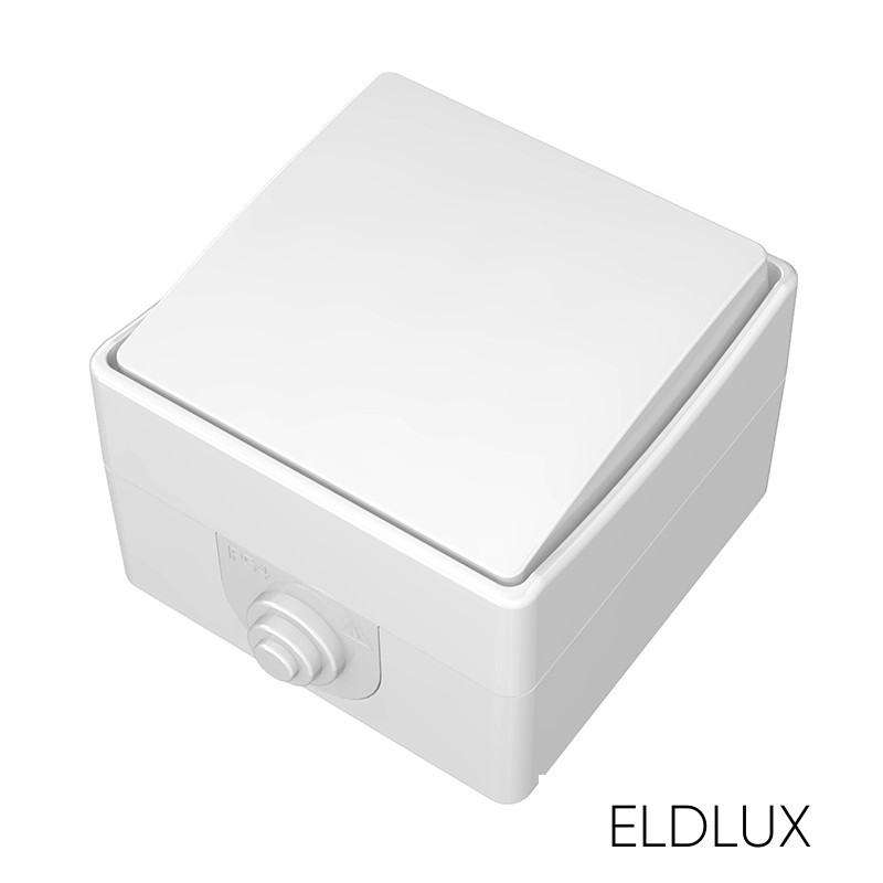ELDDROP falon kívüli váltókapcsoló (106) Fehér IP54