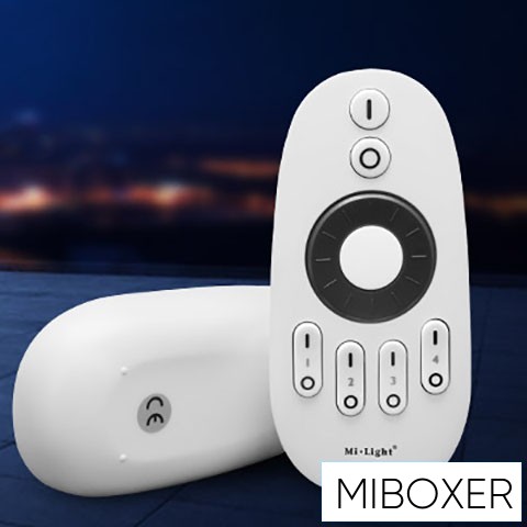 MIBOXER RF 2.4G SIMA/CCT LED Szalaghoz távirányító 4 Zónás