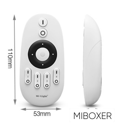 MIBOXER RF 2.4G SIMA/CCT LED Szalaghoz Távirányító 4 Zónás