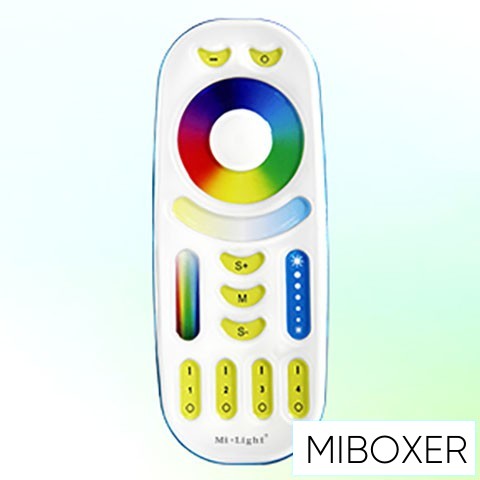 MIBOXER RF 2.4G RGB+CCT LED Szalaghoz távirányító 4 Zónás fehér