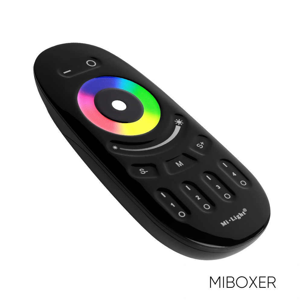 MIBOXER RF 2.4G RGB/RGBW LED Szalaghoz Távirányító 4 Zónás fekete