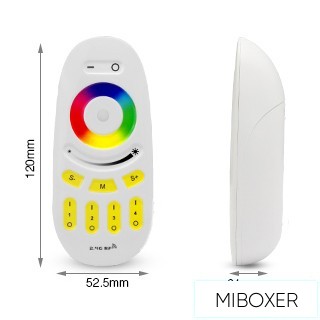 MIBOXER RF 2.4G RGB/RGBW LED Szalaghoz távirányító 4 Zónás