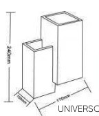 UNIVERSO Gipsz fali lámpa 3xG9 170x100x240mm IP20 fehér