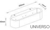 UNIVERSO Gipsz fali lámpa 1xR7S 300x105x65mm IP20 fehér
