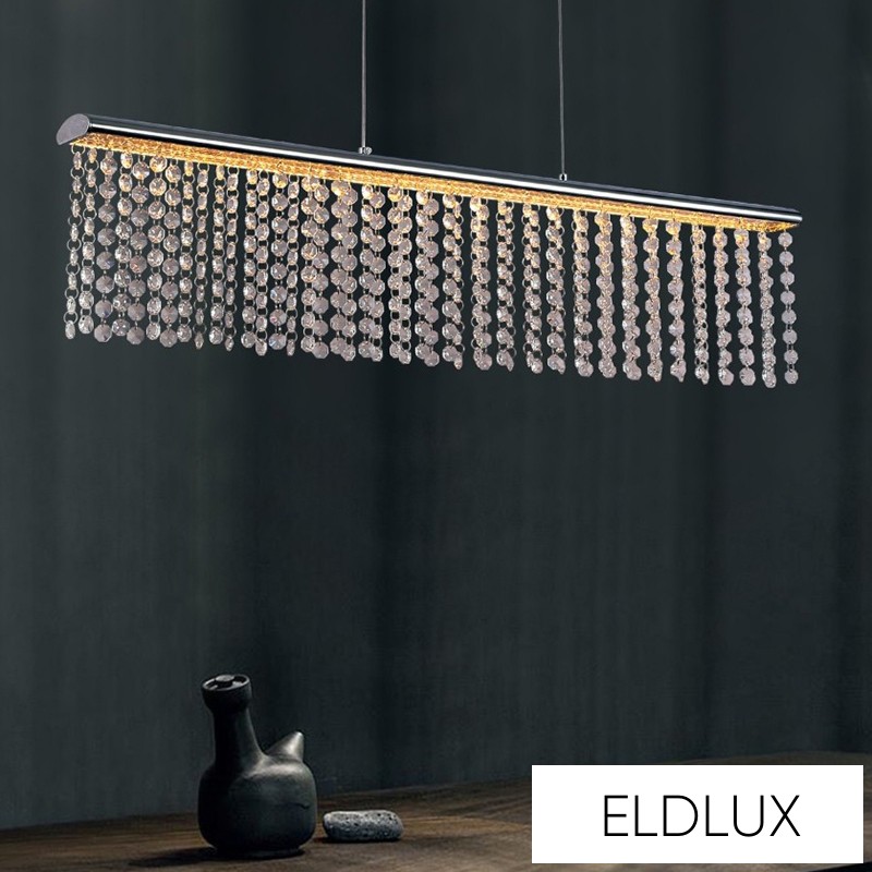 VANDA kristályüveg függeszték króm 21W 4000K