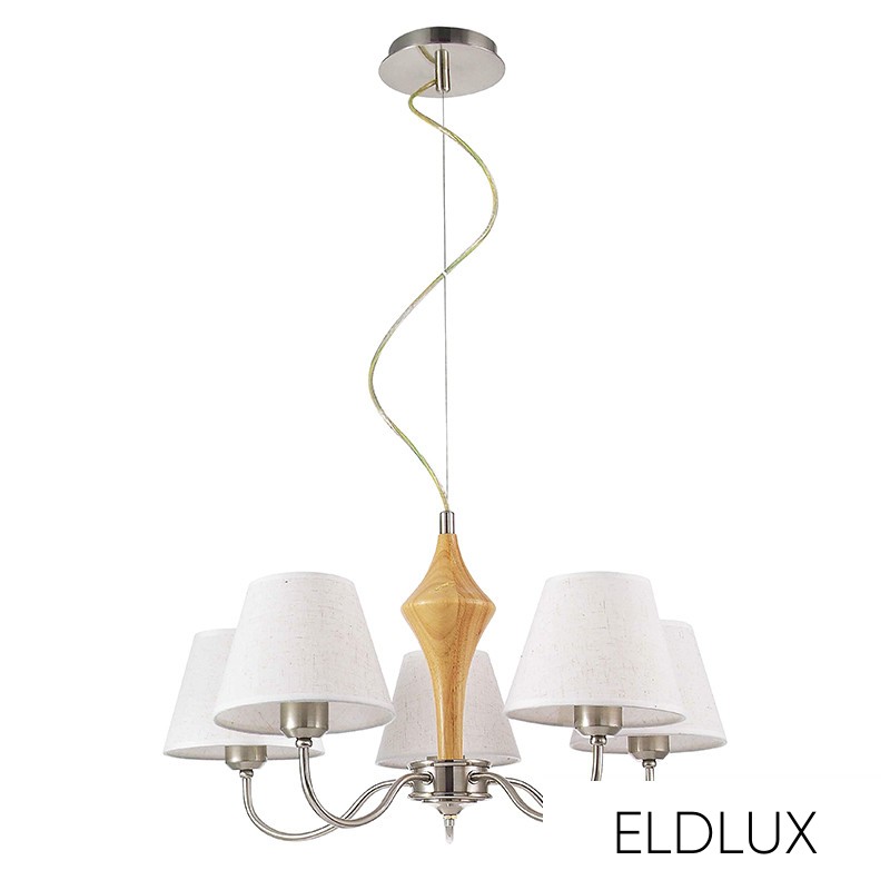 Csillár 5×E14 fekete