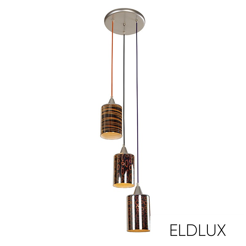 TURA függeszték 3×E27 színes