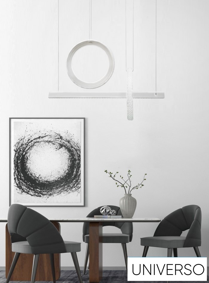 UNIVERSO Függeszték 80w 6400lm 6500k IP20 fehér 730mm