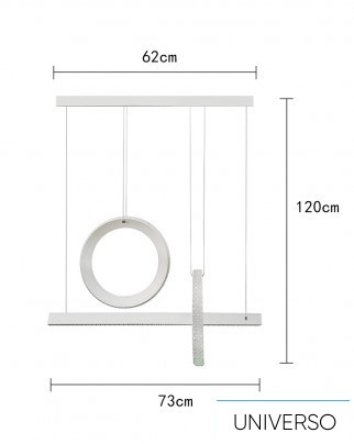 UNIVERSO Függeszték 80w 6400lm 4000k IP20 fehér 730mm