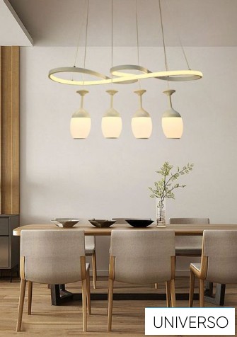 UNIVERSO Függeszték 68w 5540lm 3000K 750x1200mm fehér